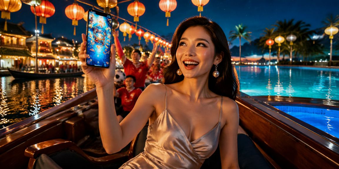 Người chơi tìm hiểu thông tin cá cược tại Hội An với đèn lồng rực rỡ