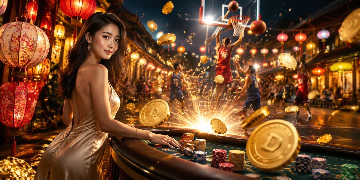 Người hâm mộ thể thao theo dõi trận bóng rổ bên ánh đèn lồng lung linh tại Hội An về đêm