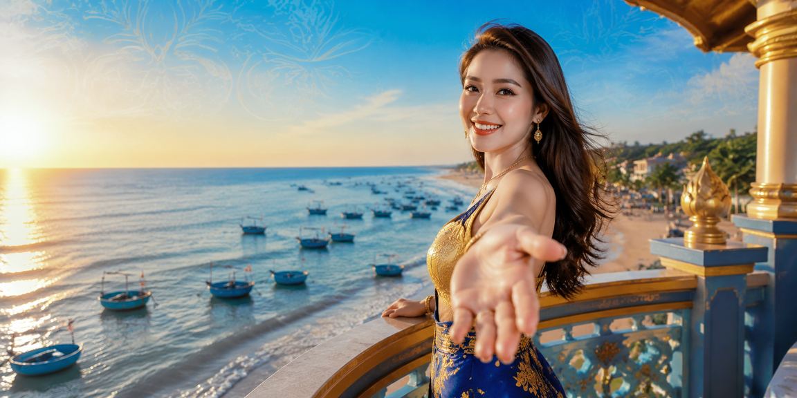 Người hâm mộ xem bóng rổ và đặt cược trên điện thoại tại bãi biển Mũi Né buổi chiều
